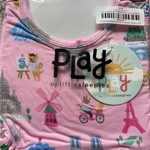 NIB Little Sleepies 4T Pink Weekend in Paris Skater Dress